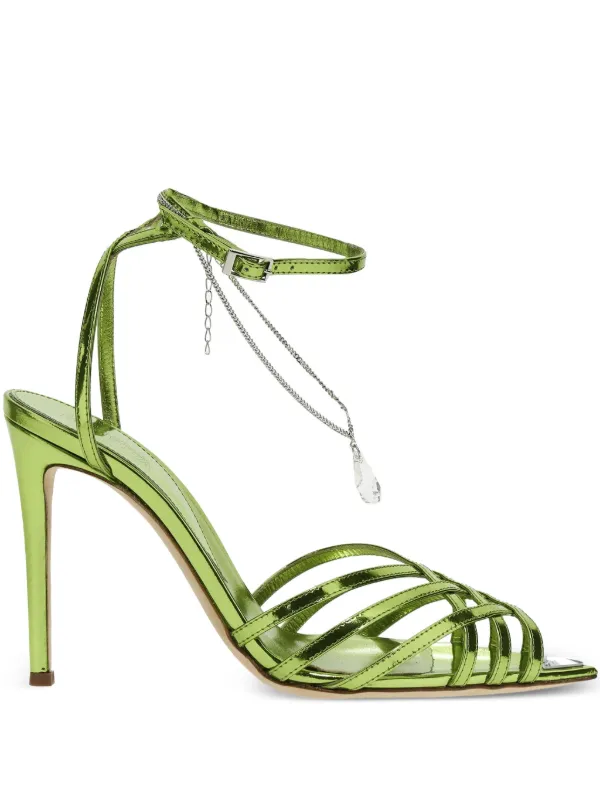 サンダル・ミュール NICOLO' BERETTA 'Levy' sandals Nicolò Beretta 100mm Levy Sandals | Green | FARFETCH BN