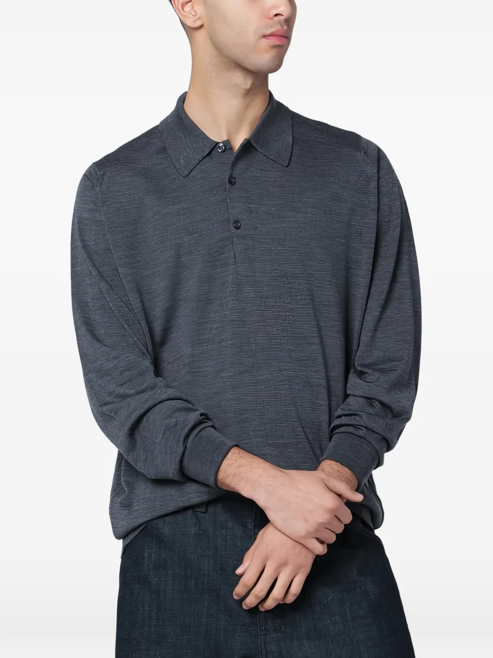 John Smedley Dorset polo shirt - Grigio