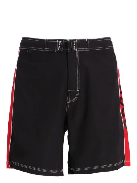 HUGO logo-tape swim shorts