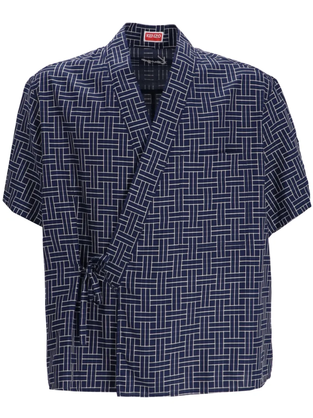 Kenzo Weave Kimono shirt - Blue
