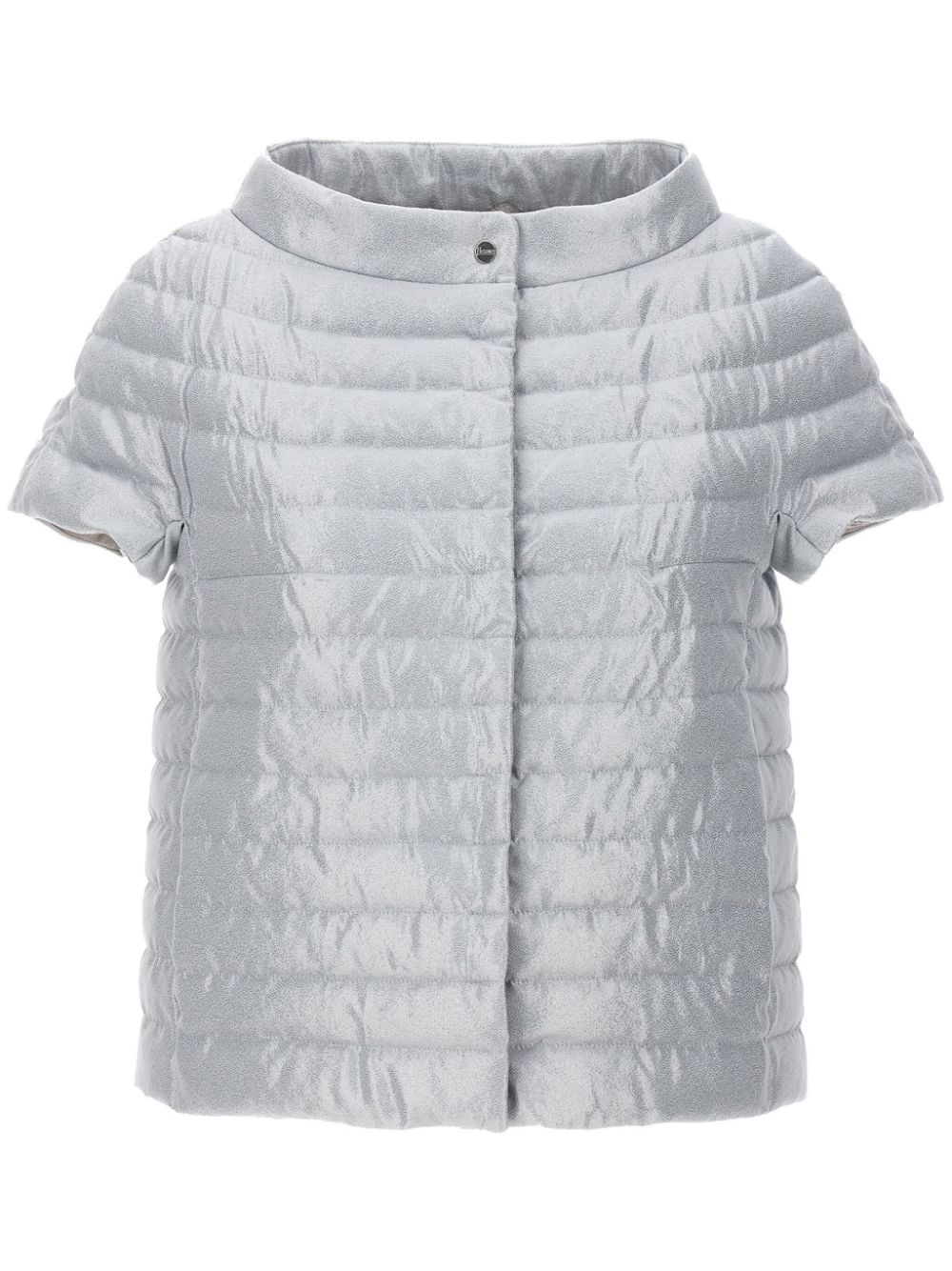 Herno metallic-effect puffer jacket - Grau