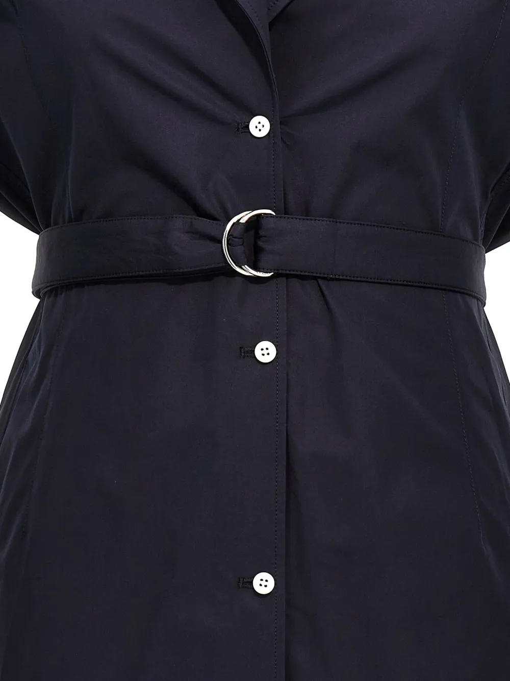 Prada Popeline gilet met ceintuur Blauw