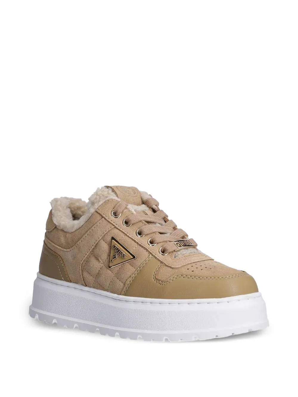 GUESS USA Sneakers met plateauzool - Bruin