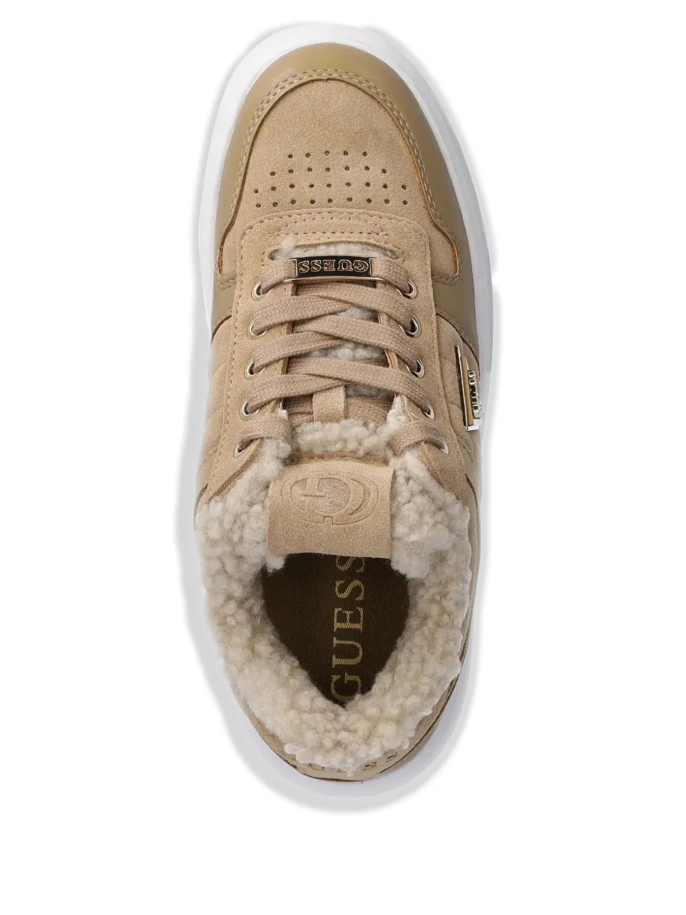 GUESS USA Sneakers met plateauzool Bruin