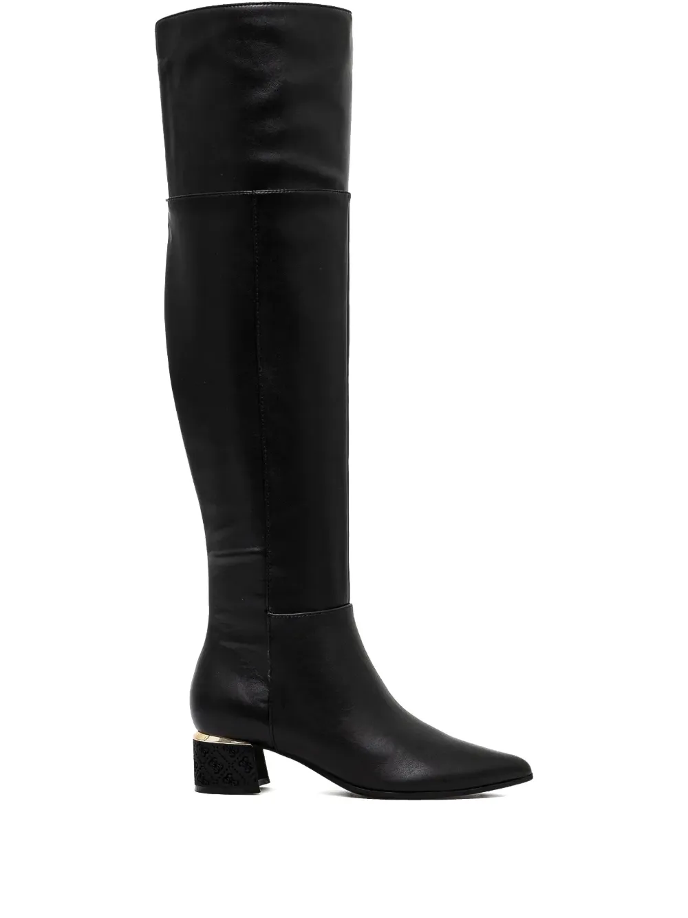 GUESS USA 40mm leather boots Black