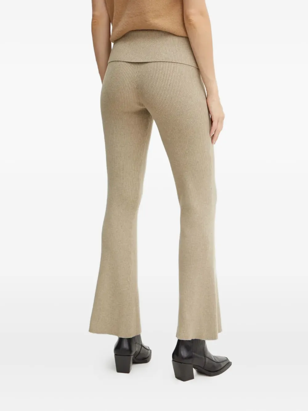 GUESS USA Geribbelde broek Beige