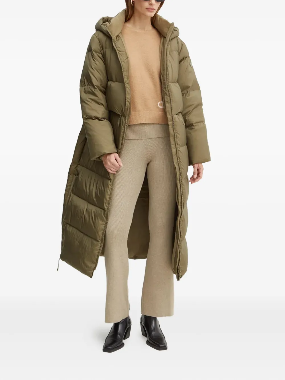 GUESS USA Geribbelde broek - Beige