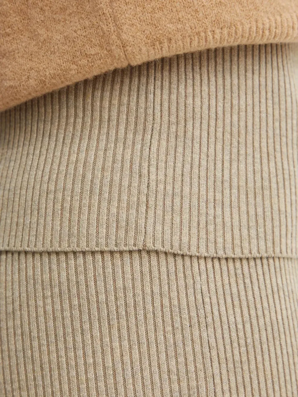 GUESS USA Geribbelde broek Beige