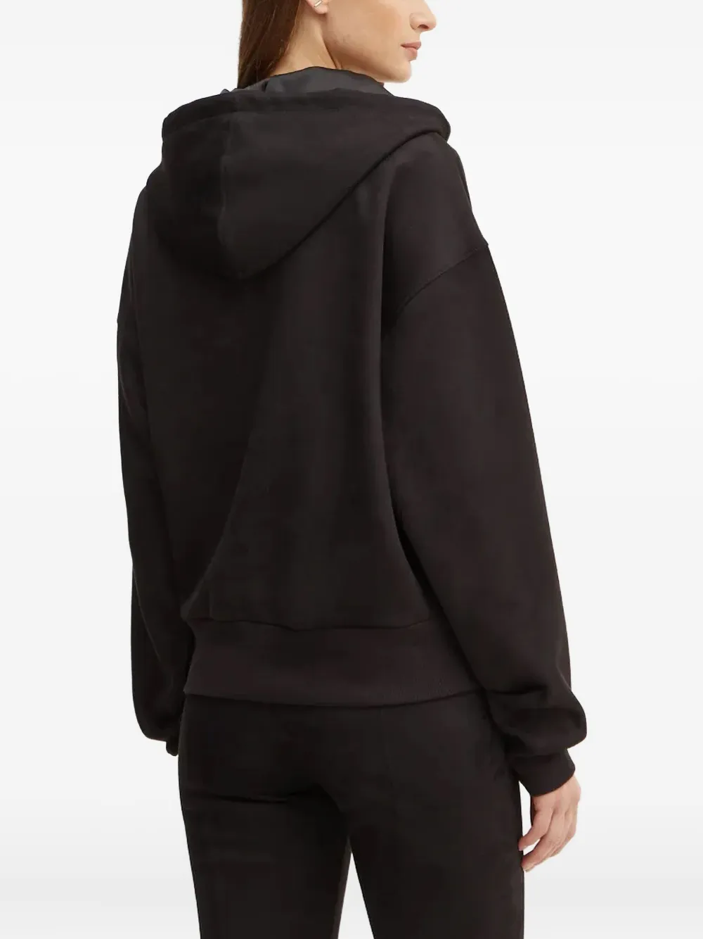 Guess Usa Pocket Logo Hoodie In Black