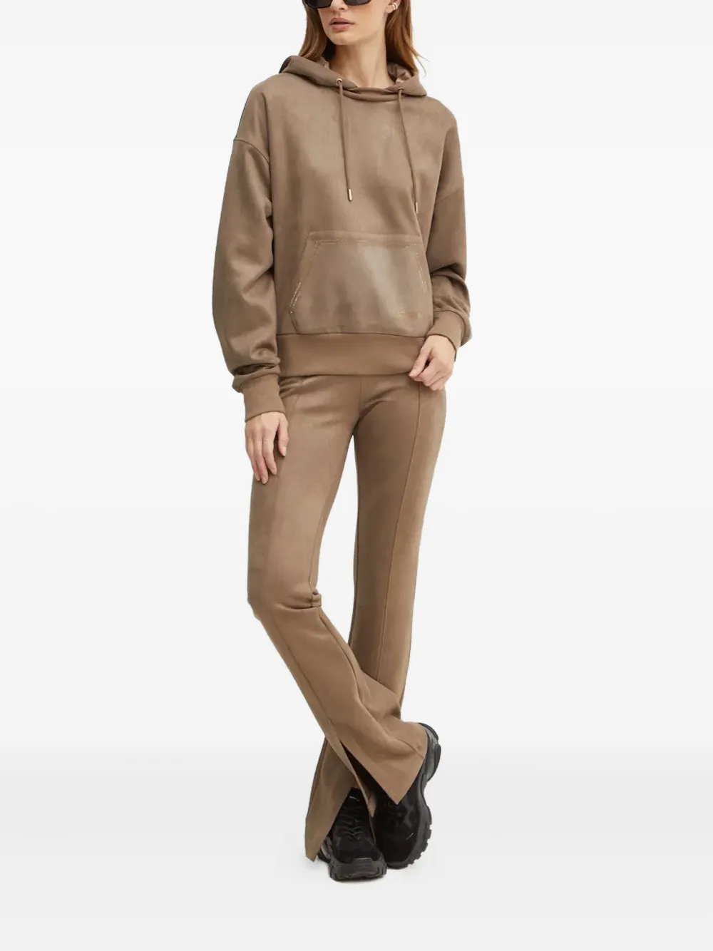 GUESS USA Hoodie met trekkoord - Bruin