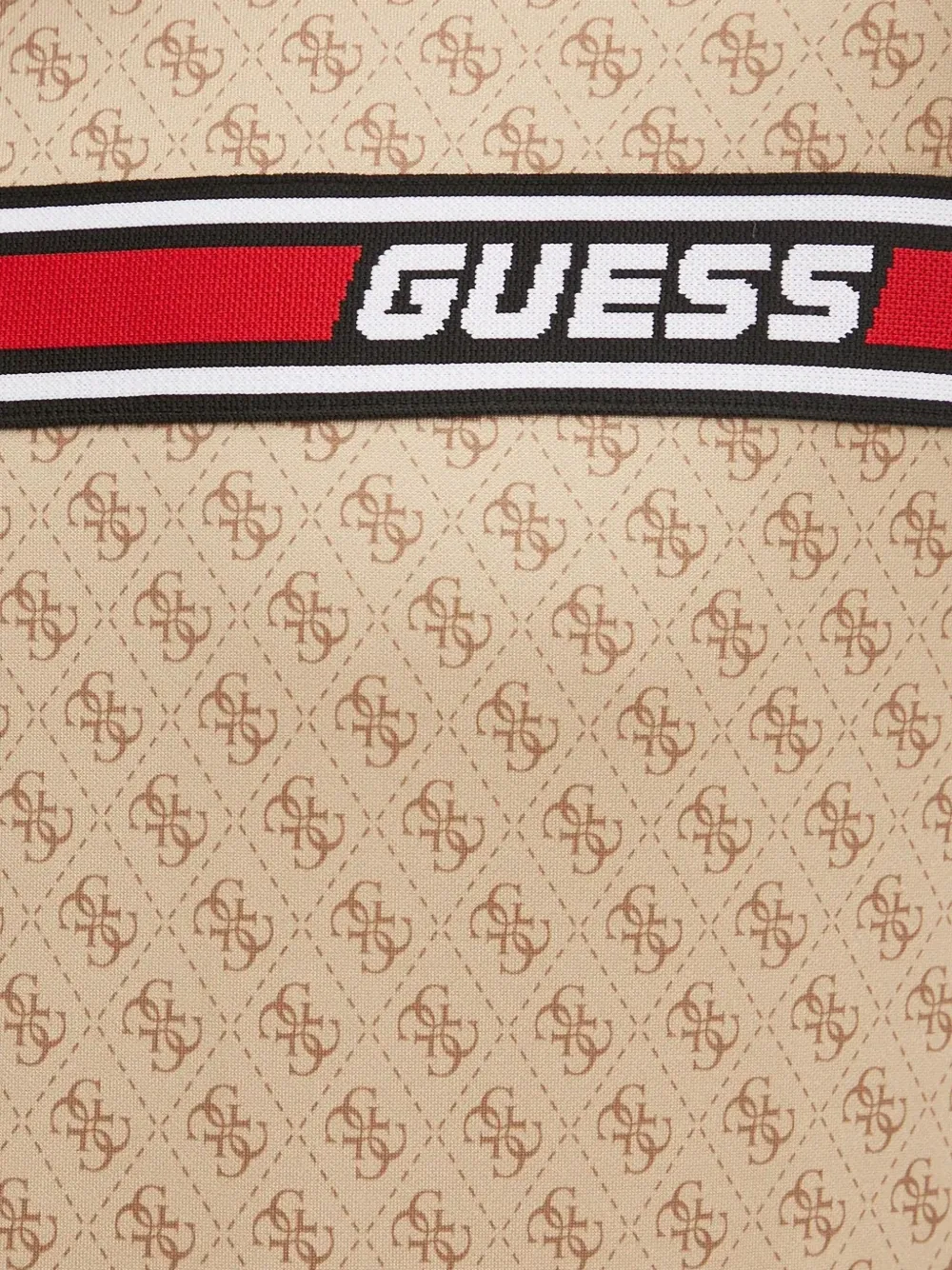 GUESS USA Hoodie met monogram Beige