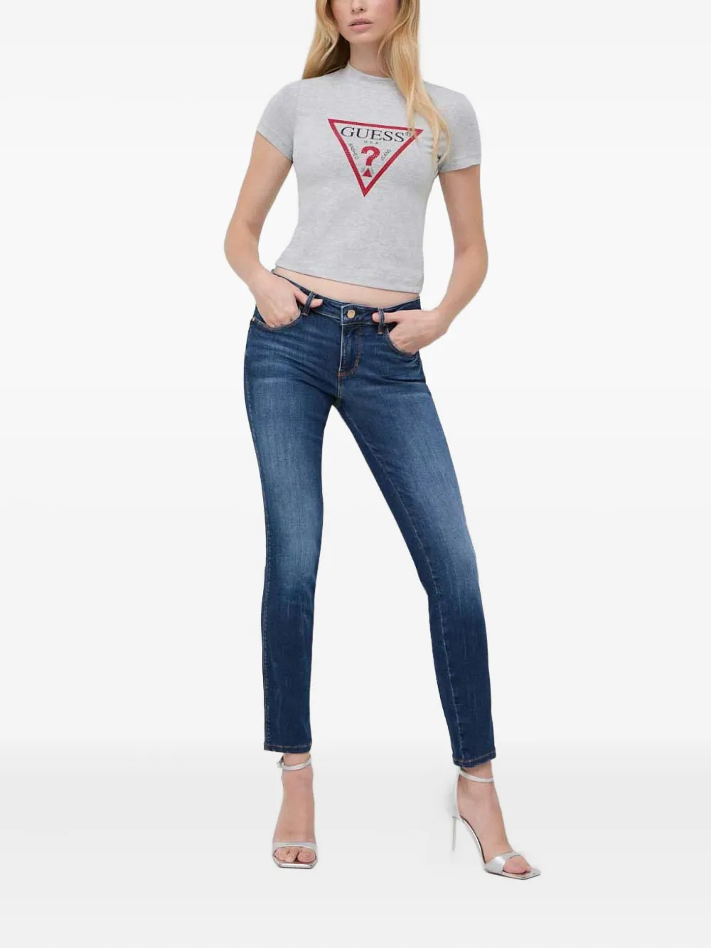 GUESS USA Jeans met logo - Blauw