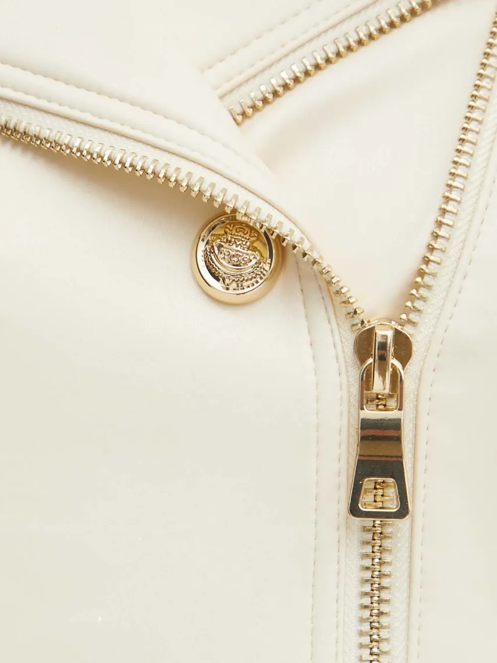 GUESS USA Jack met ceintuur en dubbele rij knopen Beige