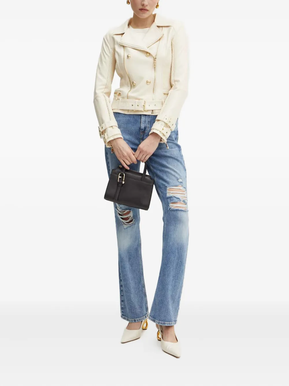 GUESS USA chamarra con doble botonadura | Chamarras biker | Image 2