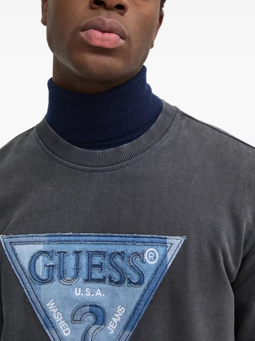 GUESS USA Sweater met logo Grijs