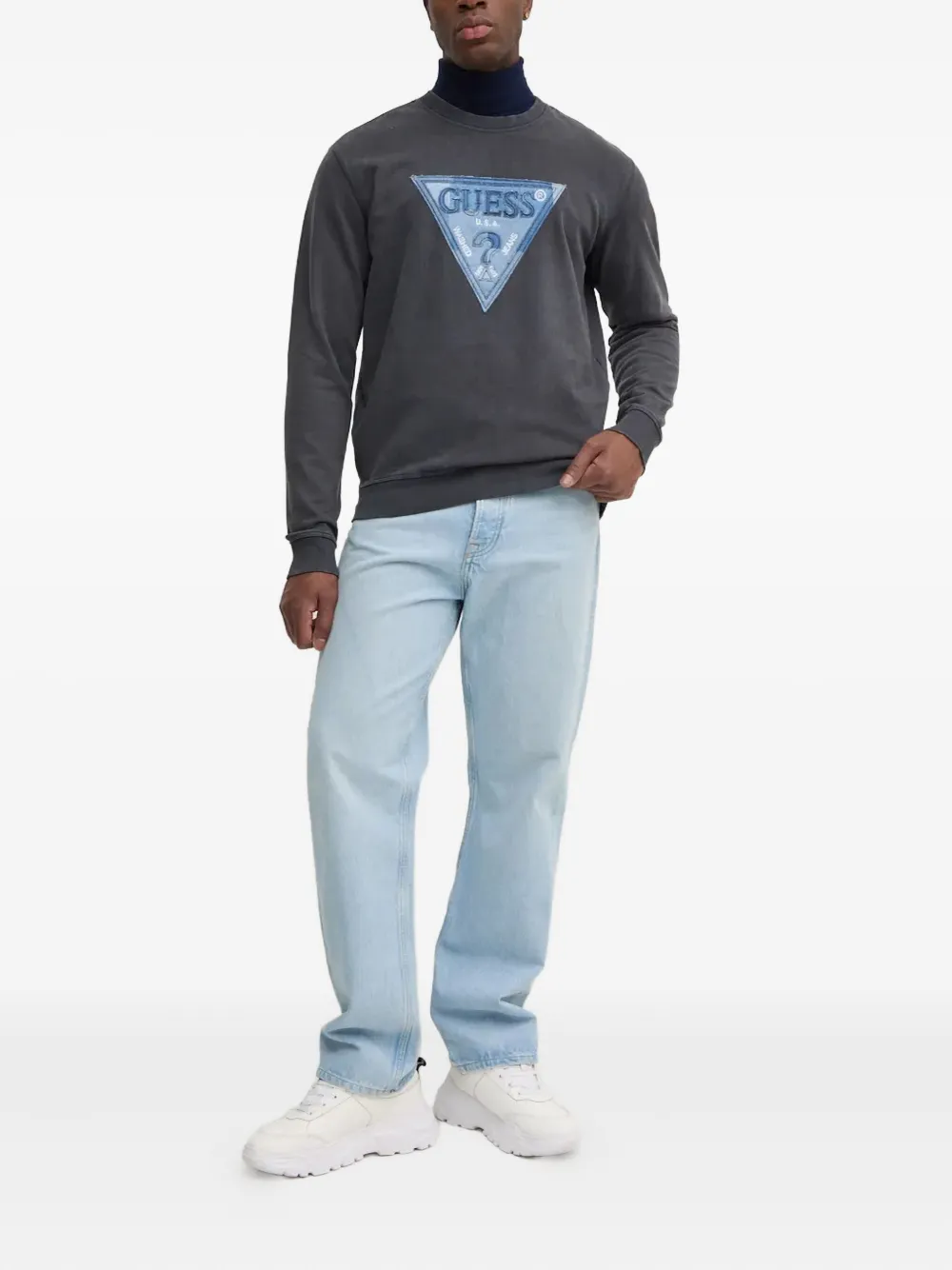 GUESS USA Sweater met logo - Grijs