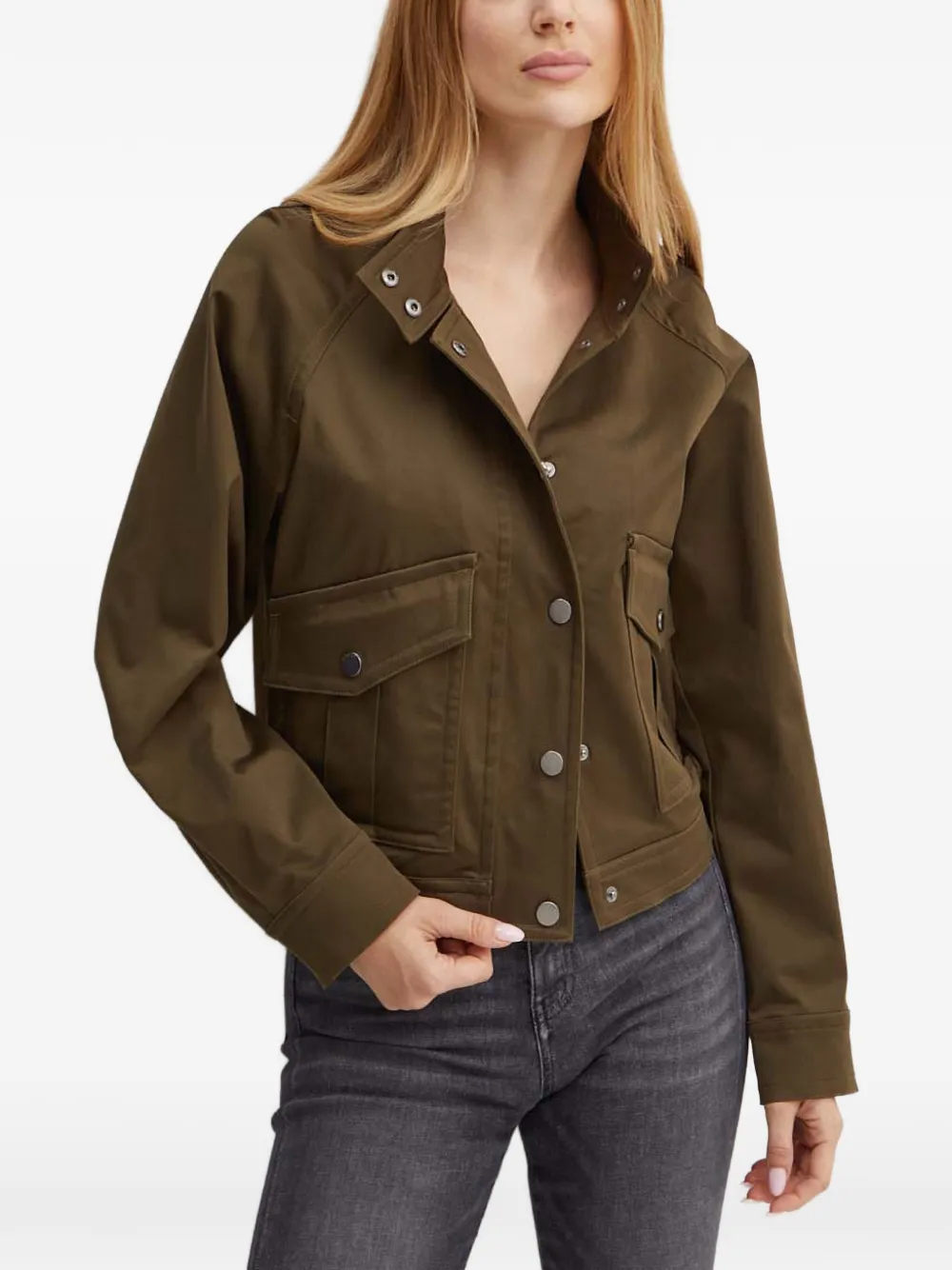 GUESS USA chamarra con botones | verde | Image 1