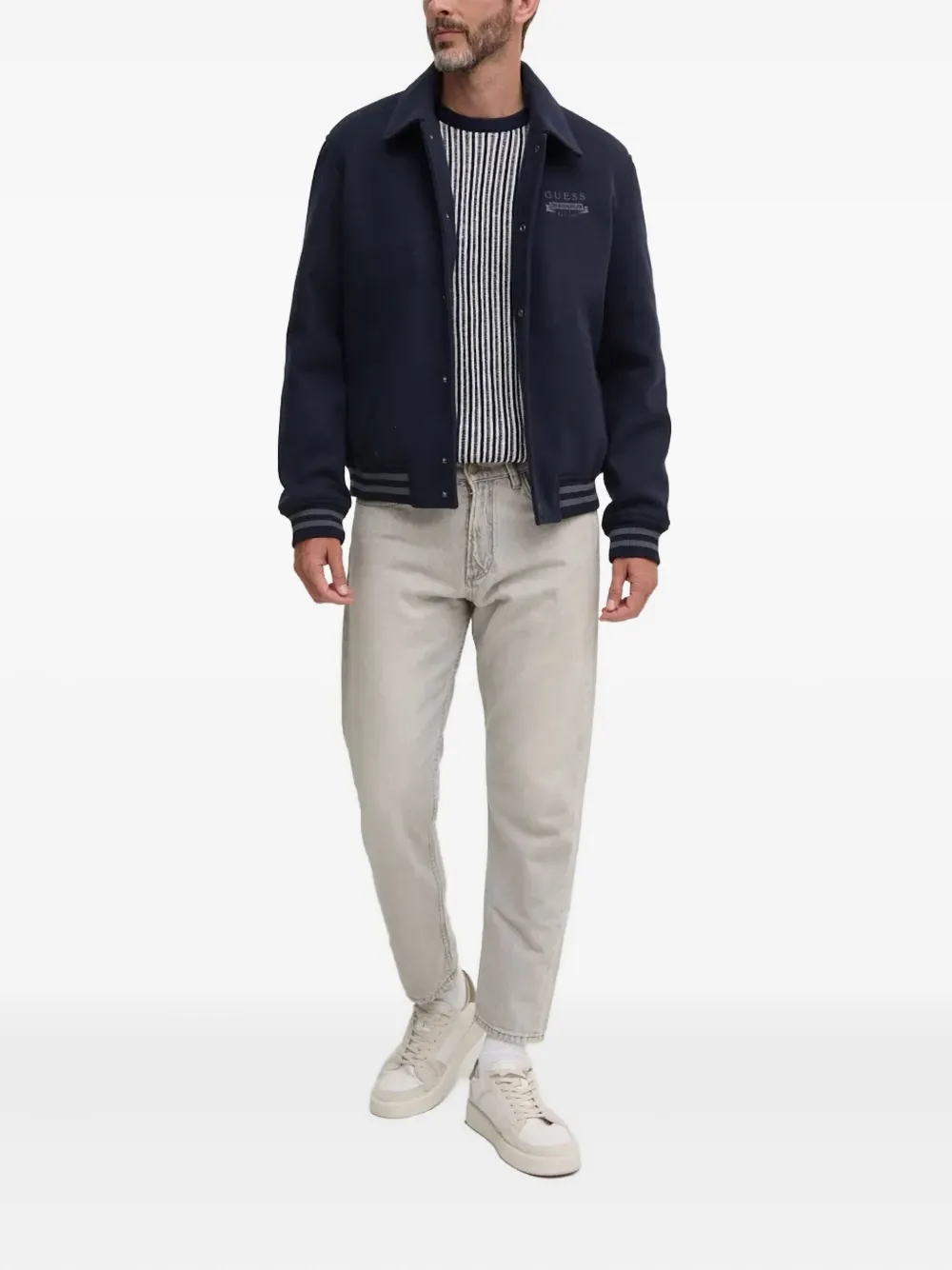 GUESS USA logo stripe jacket | Shirt Jackets | Image 2