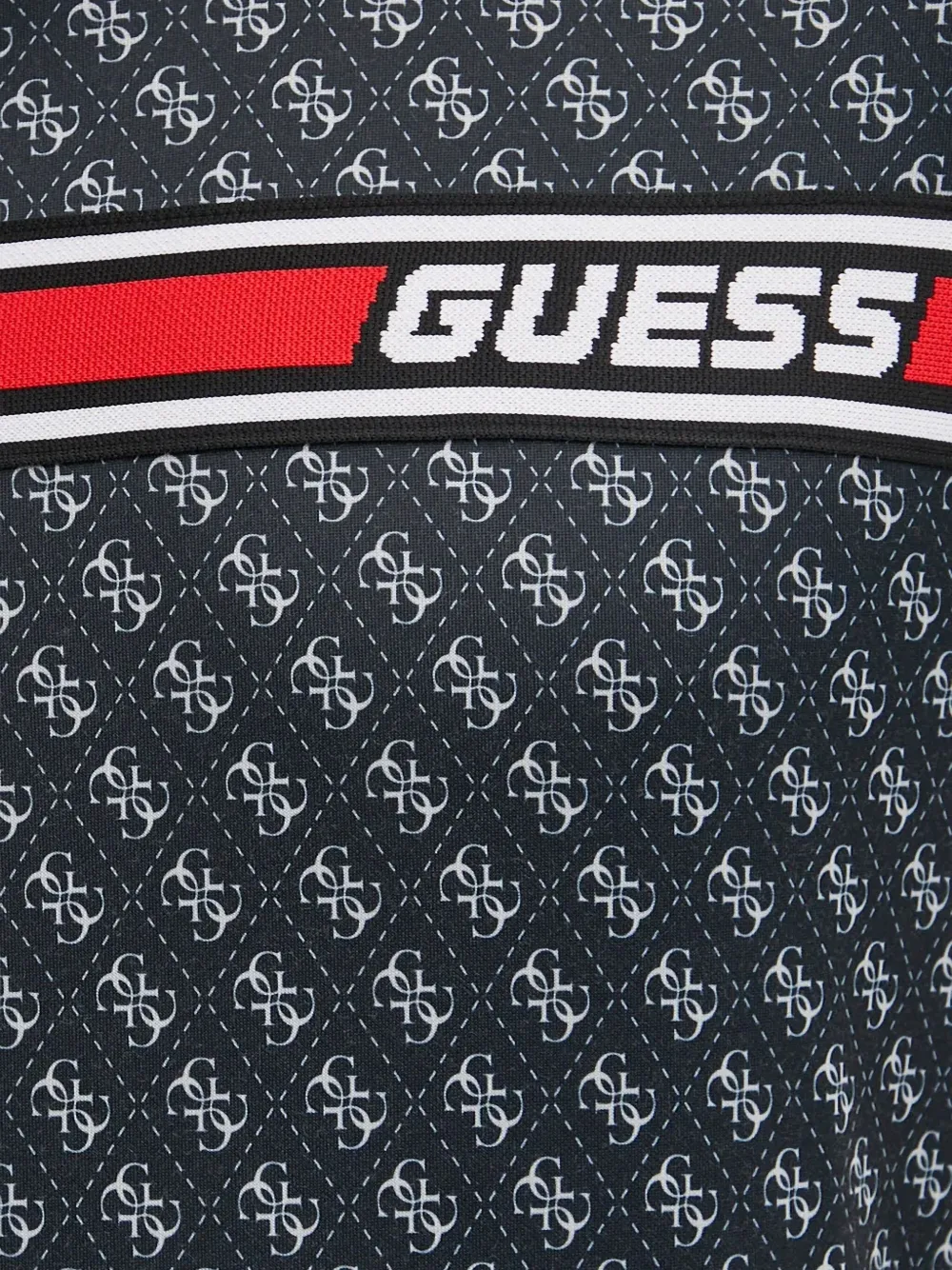 GUESS USA Hoodie met patroon Zwart