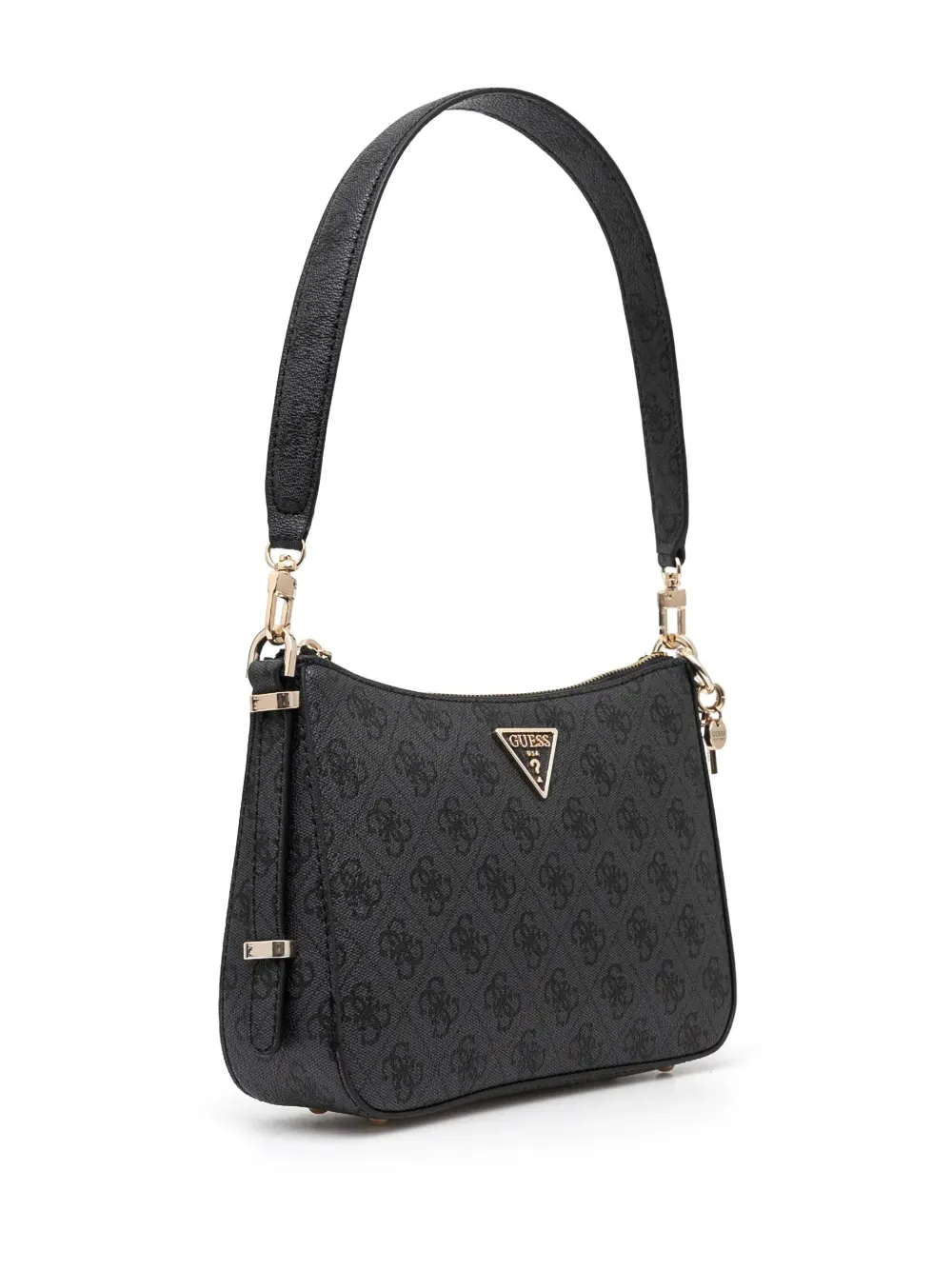 GUESS USA Noelle 4G schoudertas - Zwart