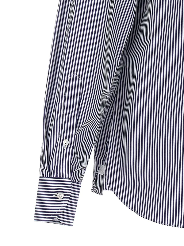 BORRIELLO NAPOLI ストライプ シャツ | ブルー | FARFETCH JP 