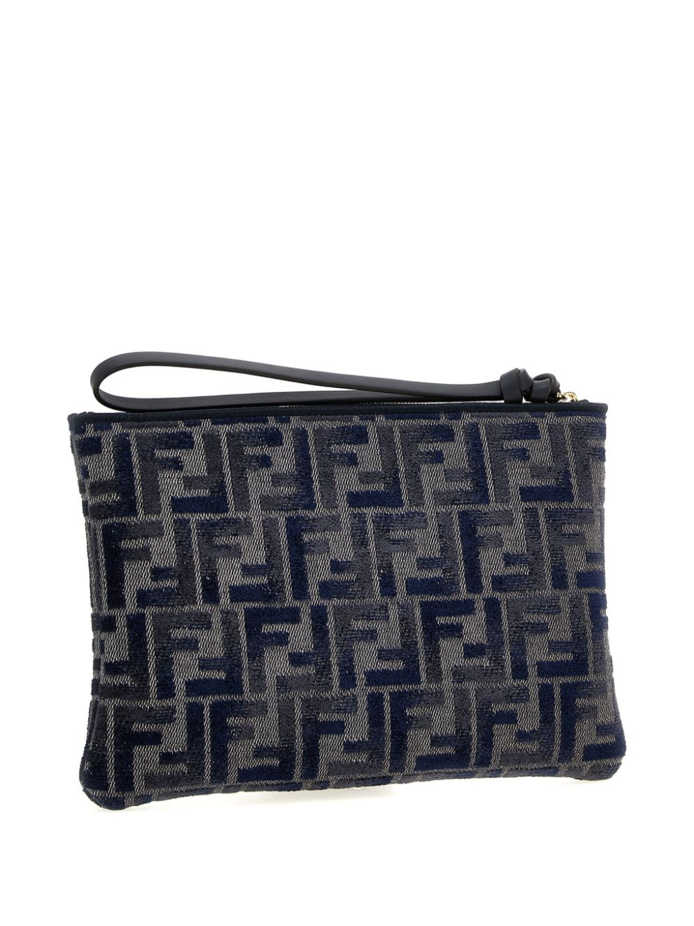 FENDI Peekaboo Clutch Bag Blue FARFETCH