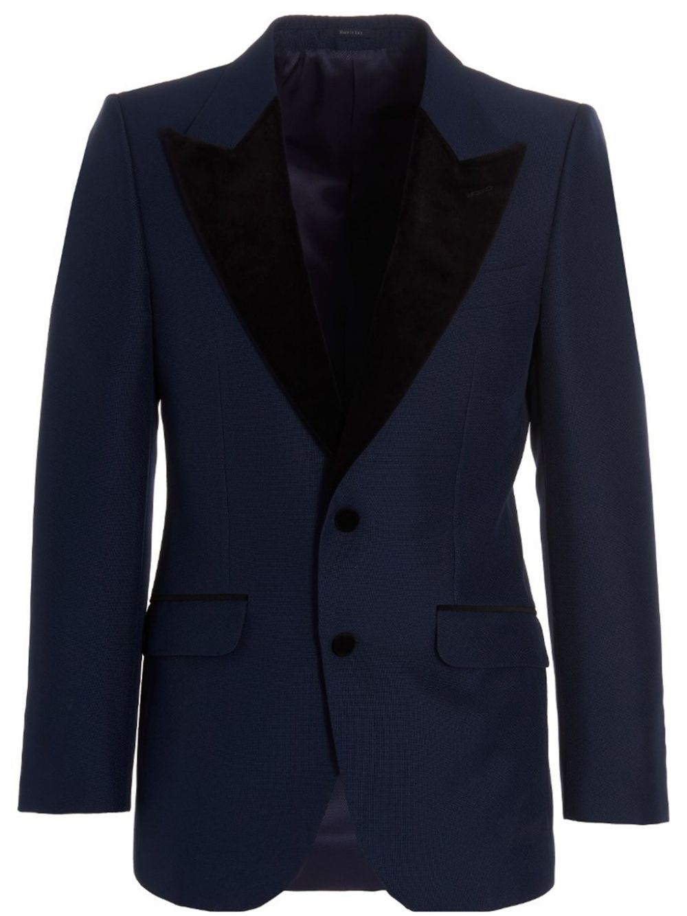 velvet-lapel blazer