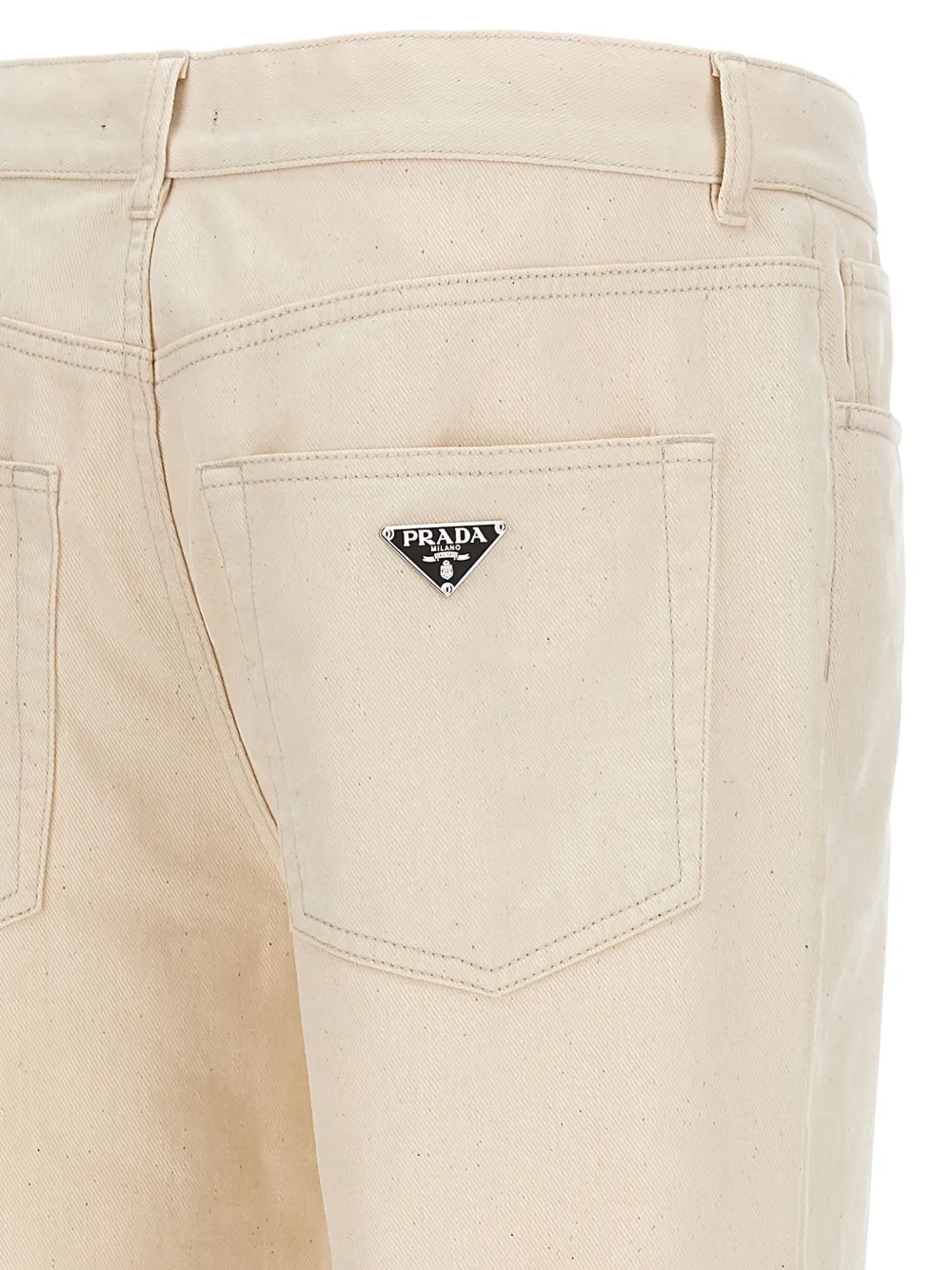 Prada Jeans met vijf zakken Beige