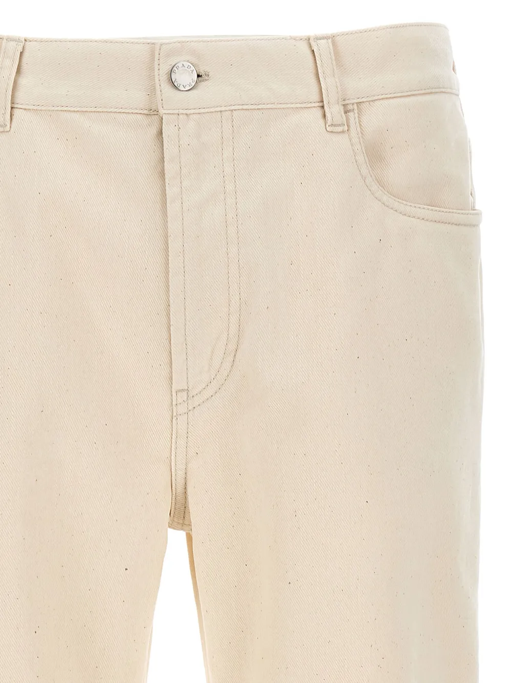 Prada Jeans met vijf zakken Beige