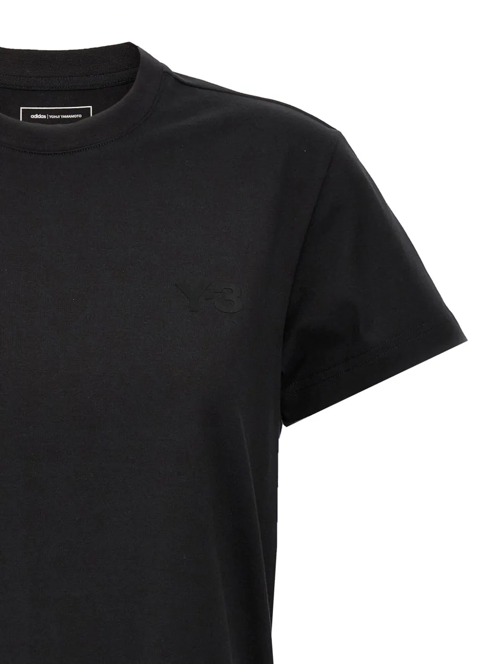 Y-3 T-shirt met logo-reliëf Zwart