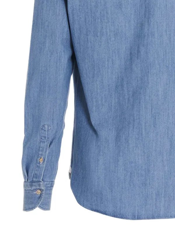 BORRIELLO NAPOLI デニムシャツ | ブルー | FARFETCH JP