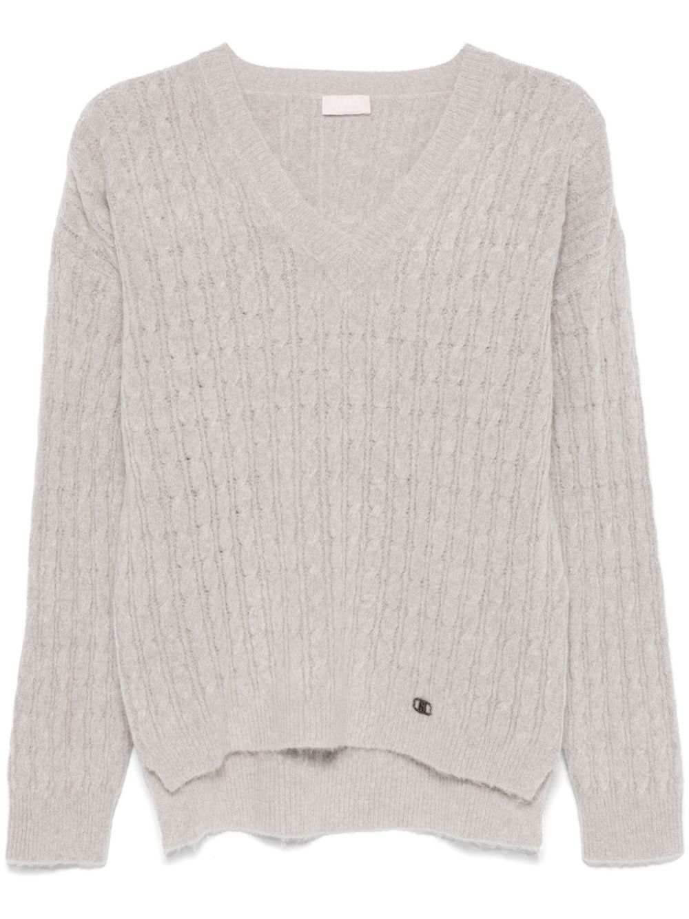 LIU •JO CABLE-KNIT SWEATER 