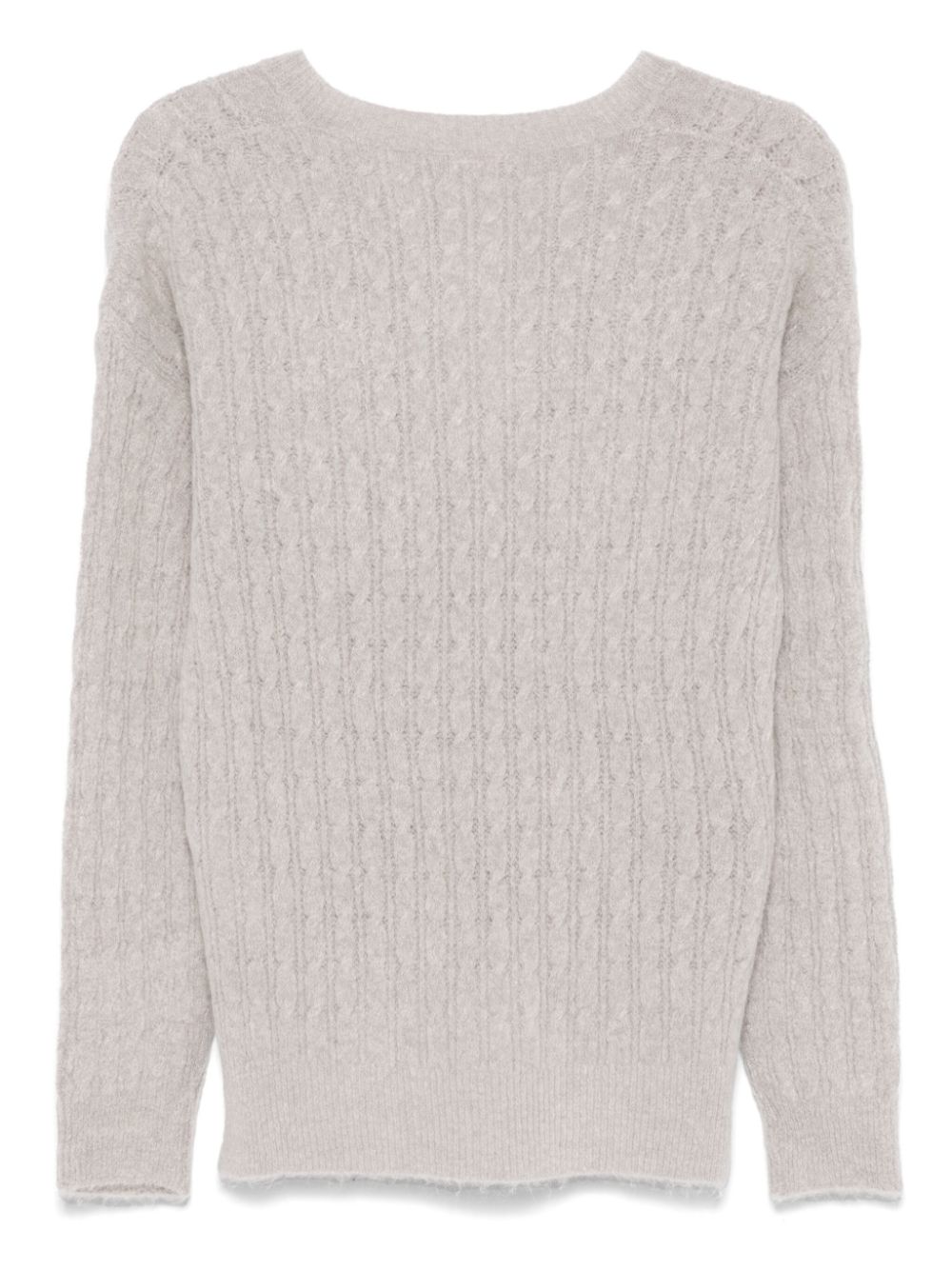 LIU JO cable-knit sweater - Grijs