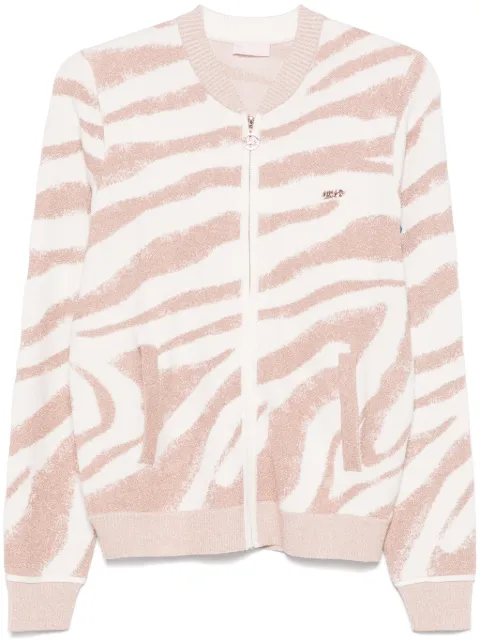 LIU JO jacquard zip cardigan