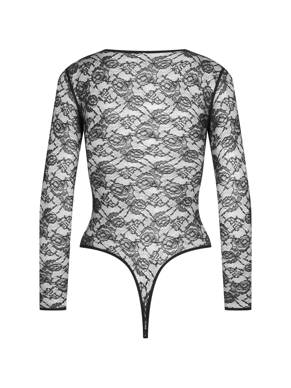  Maison Close Flashback Long-sleeve Bodysuit - Black 