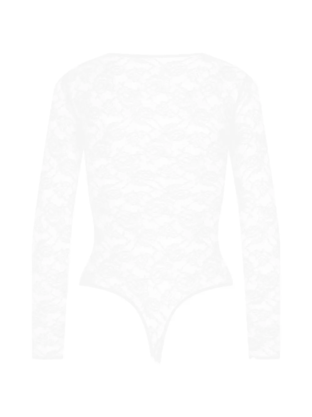 Maison Close Flashback body met lange mouwen Wit