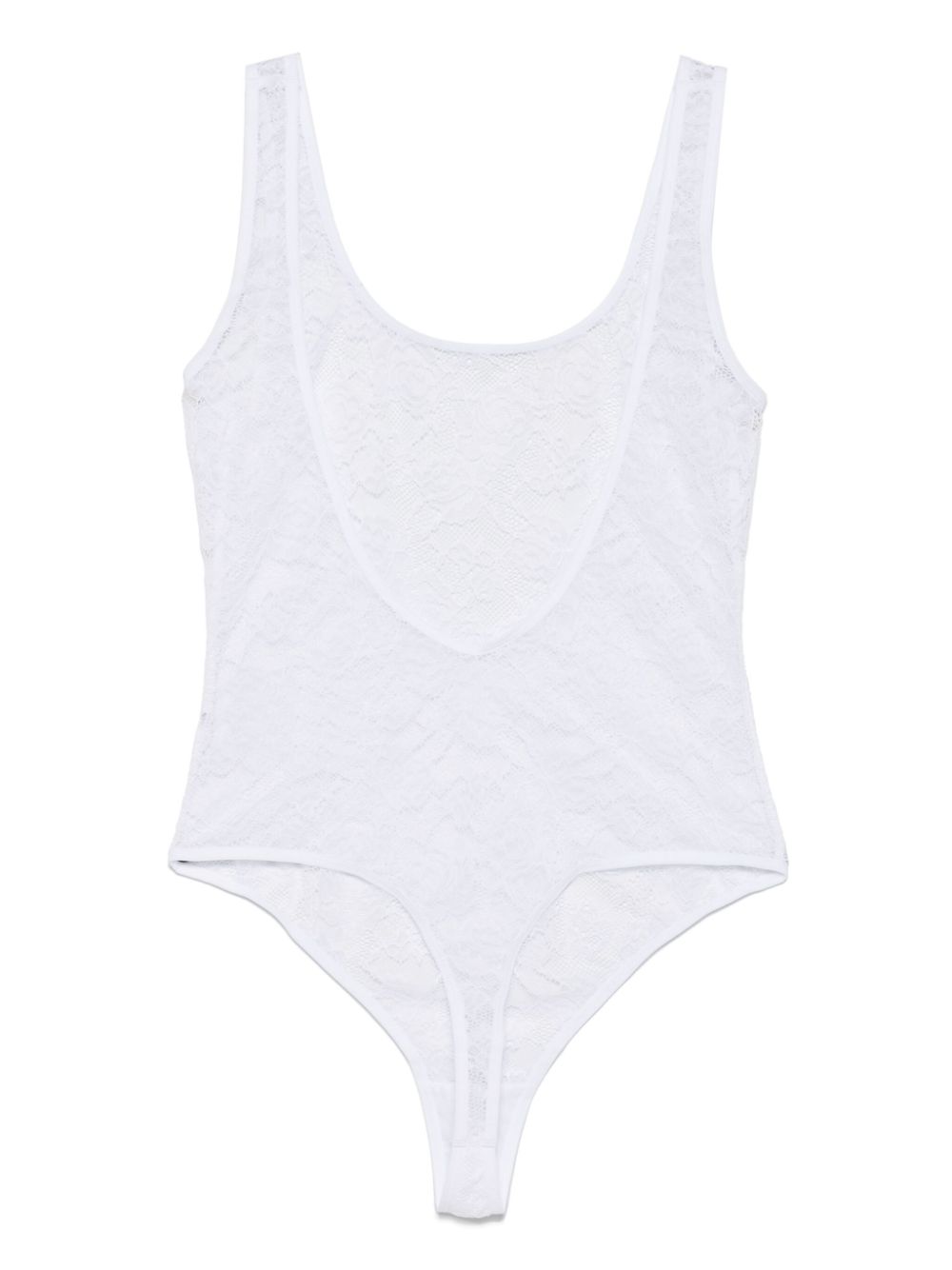 Maison Close backless bodysuit - Wit