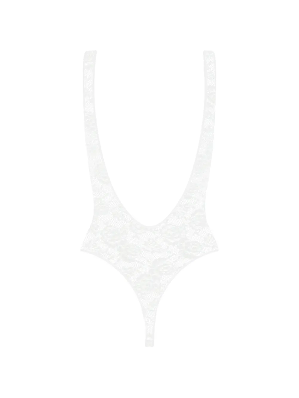 Maison Close Flashback body met open rug Wit