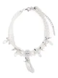 SHUSHU/TONG x YVMIN double-strand faux-pearl necklace - SILVER