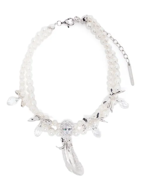 SHUSHU/TONG x YVMIN double-strand faux-pearl necklace