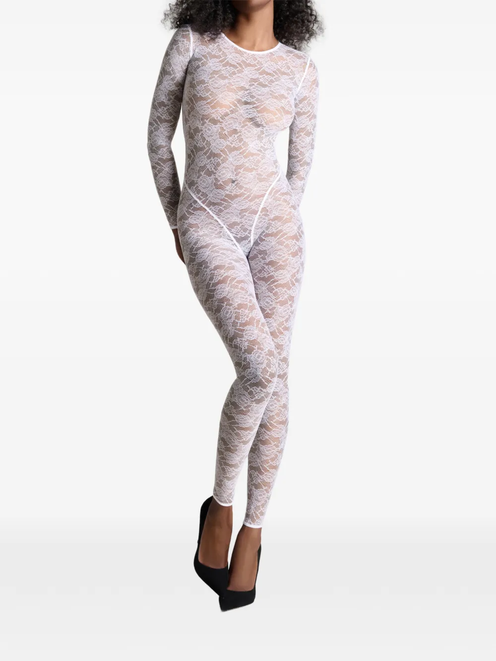  Maison Close Flashback Backless Jumpsuit - White 