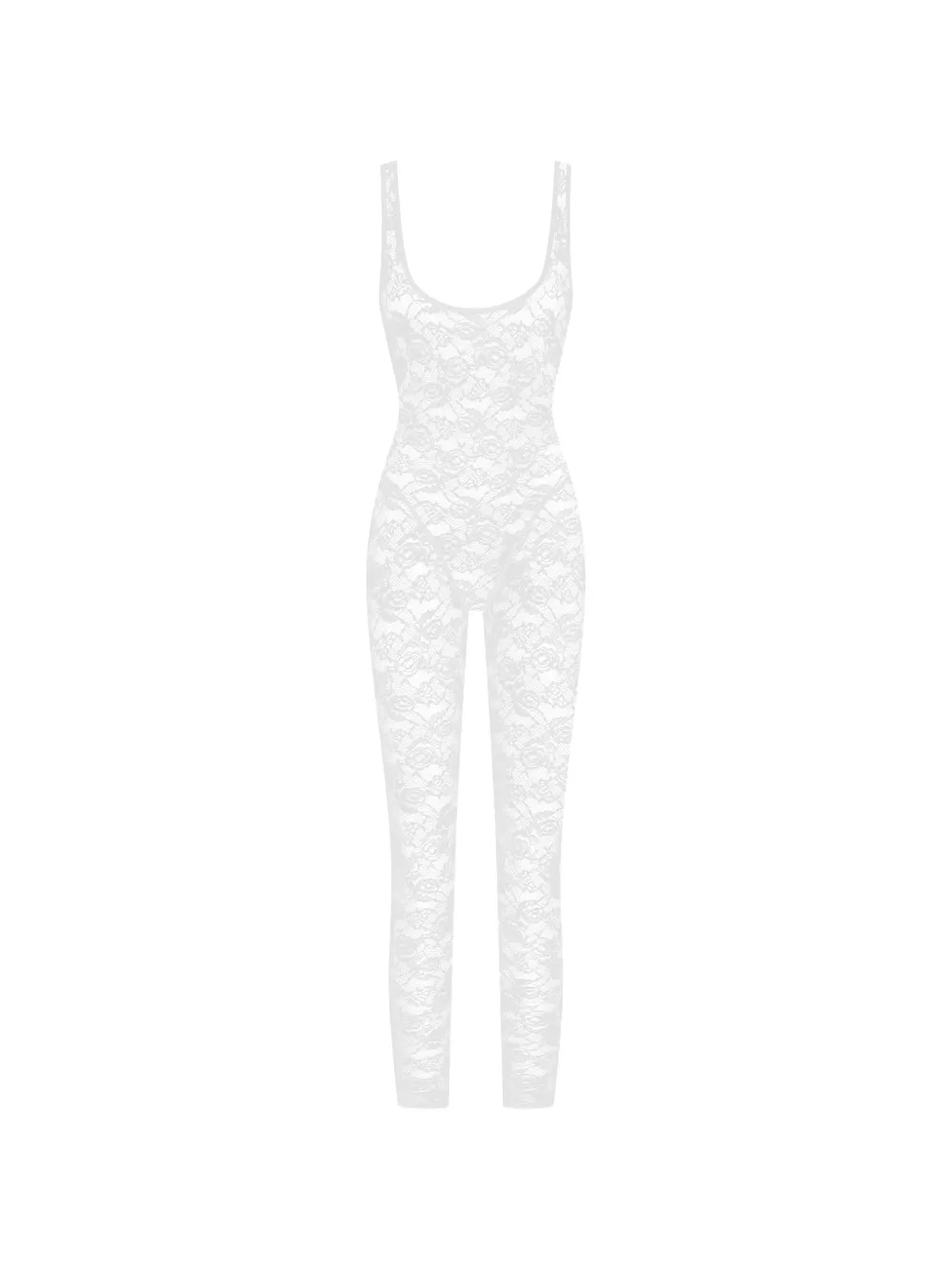  Maison Close Flashback Backless Jumpsuit - White 