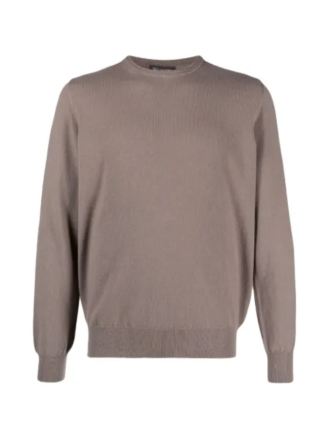 Colombo ribbed-trim crew-neck sweater