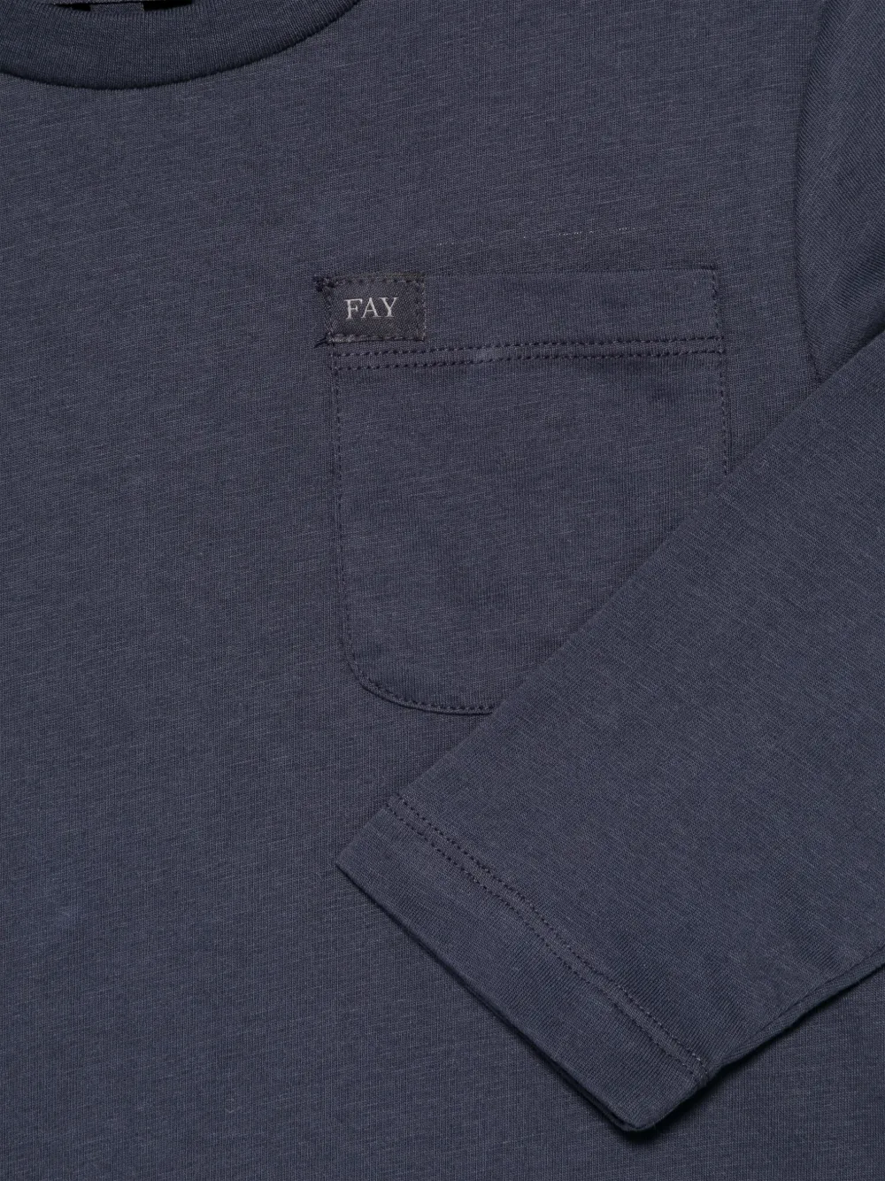 Fay Cotton T-shirt In 蓝色