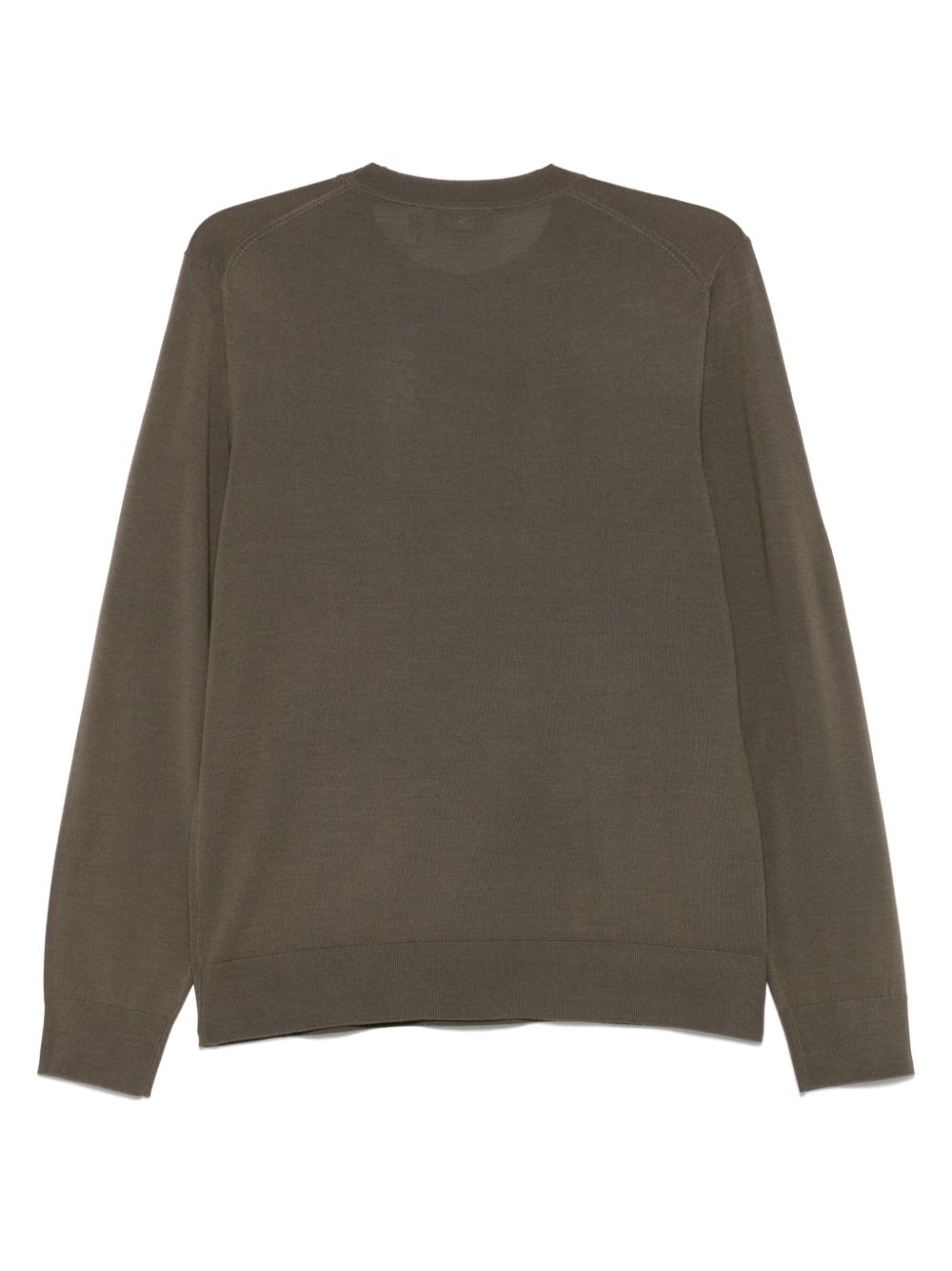 Theory crew-neck wool sweater - Groen