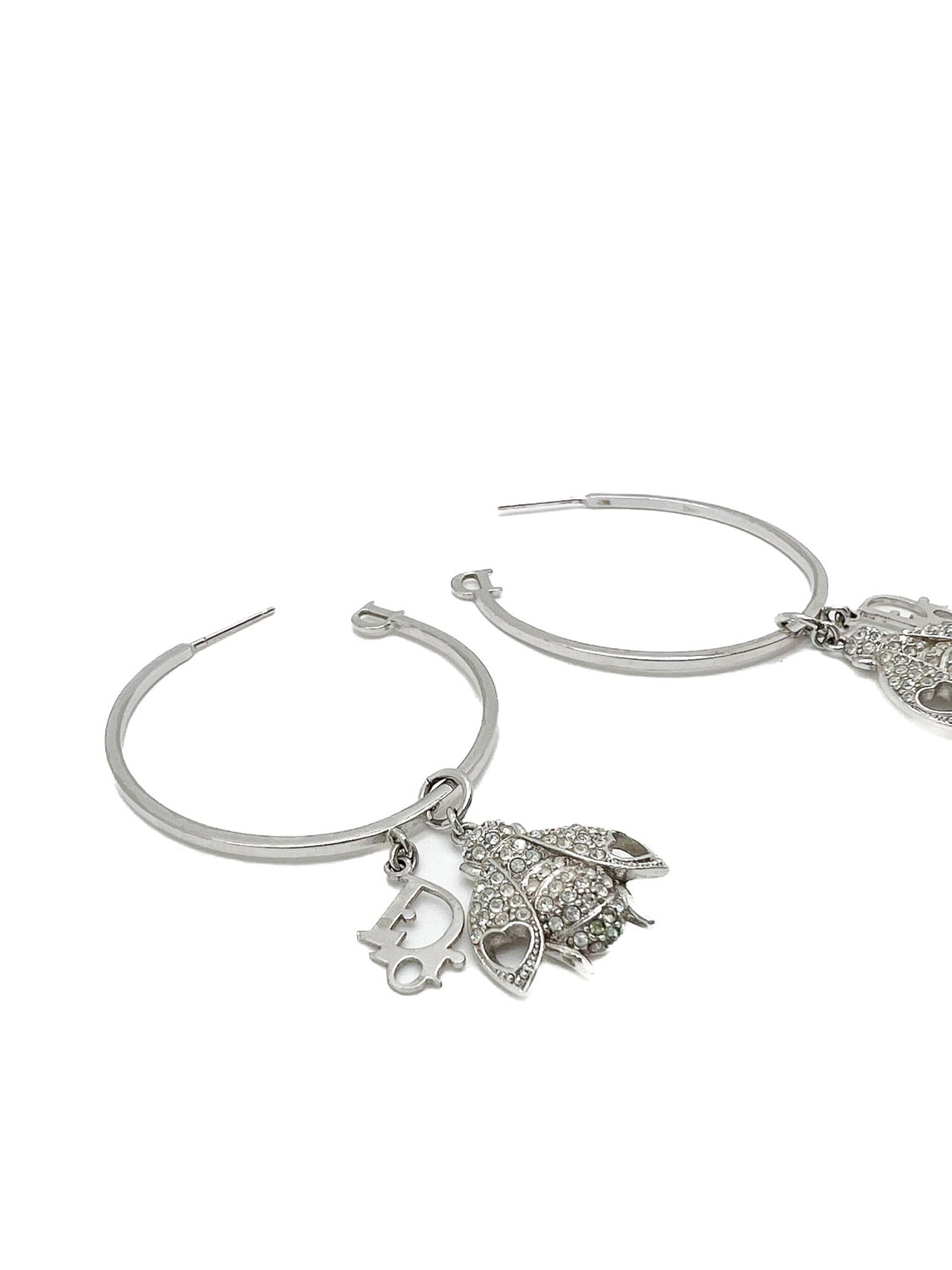 2000s logo hoop earrings — Image 3