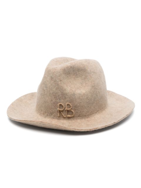 Ruslan Baginskiy brushed-finish fedora hat