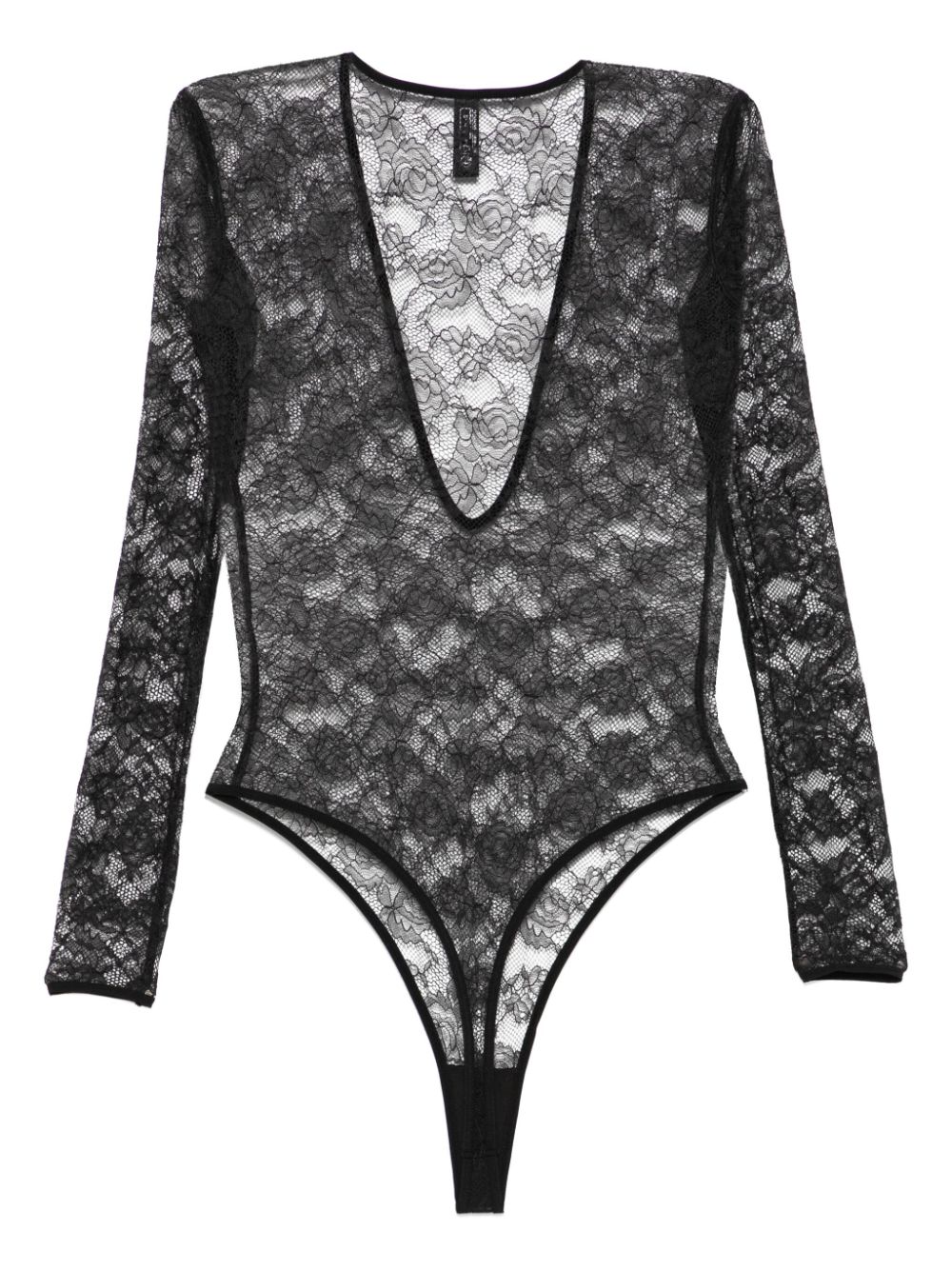 Maison Close Flashback bodysuit - Zwart