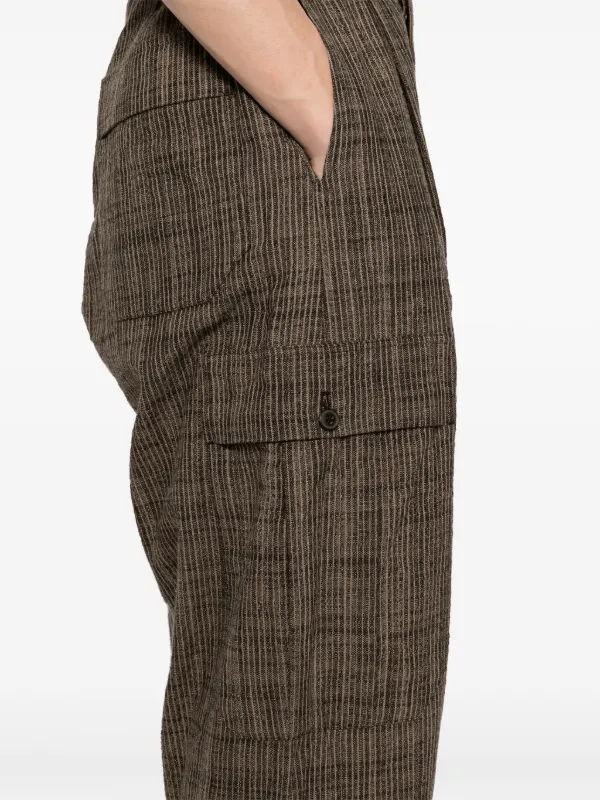 Jan Jan Van Essche Striped Trousers | Grey | FARFETCH AO