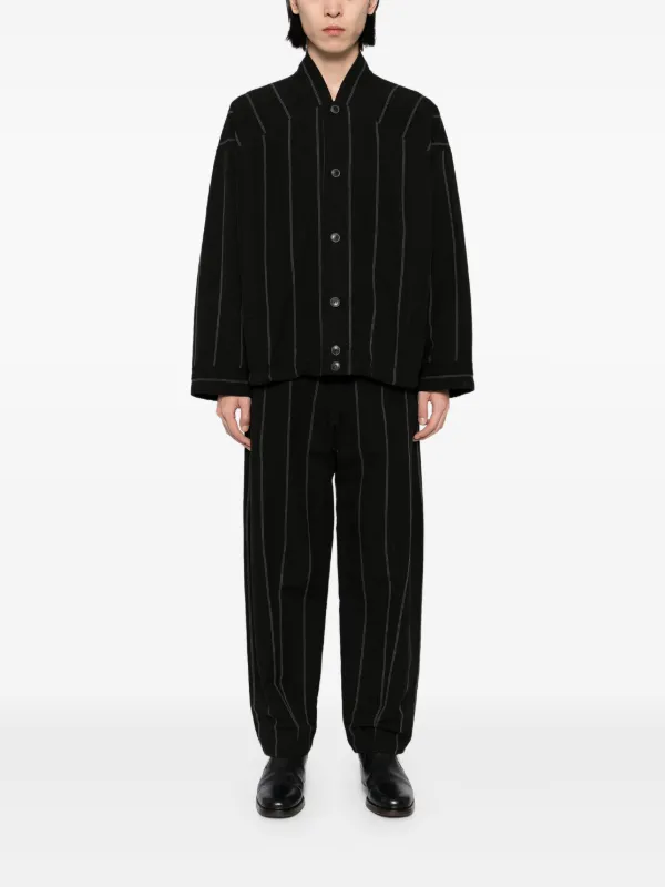 Jan Jan Van Essche Striped Jacket | Black | FARFETCH